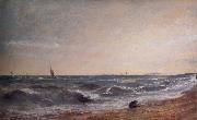 John Constable Coast scene,Brighton oil painting